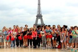 French camp in Paris for foreign children and young people